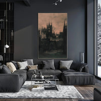 Industrial Cityscape During the Industrial Revolution Urban Cityscape PosterGoat