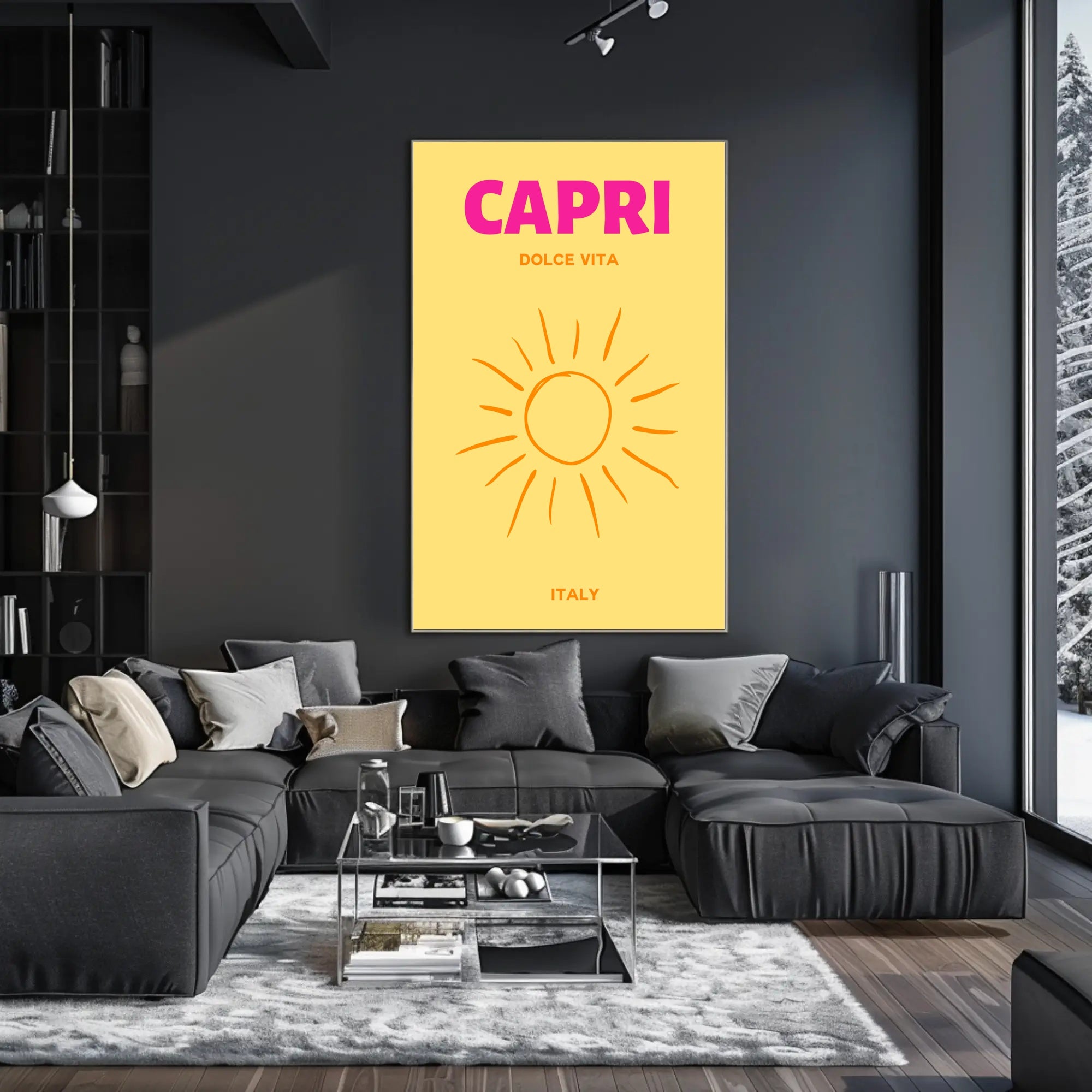 Capri Dolce Vita Art Print Travel Poster PosterGoat