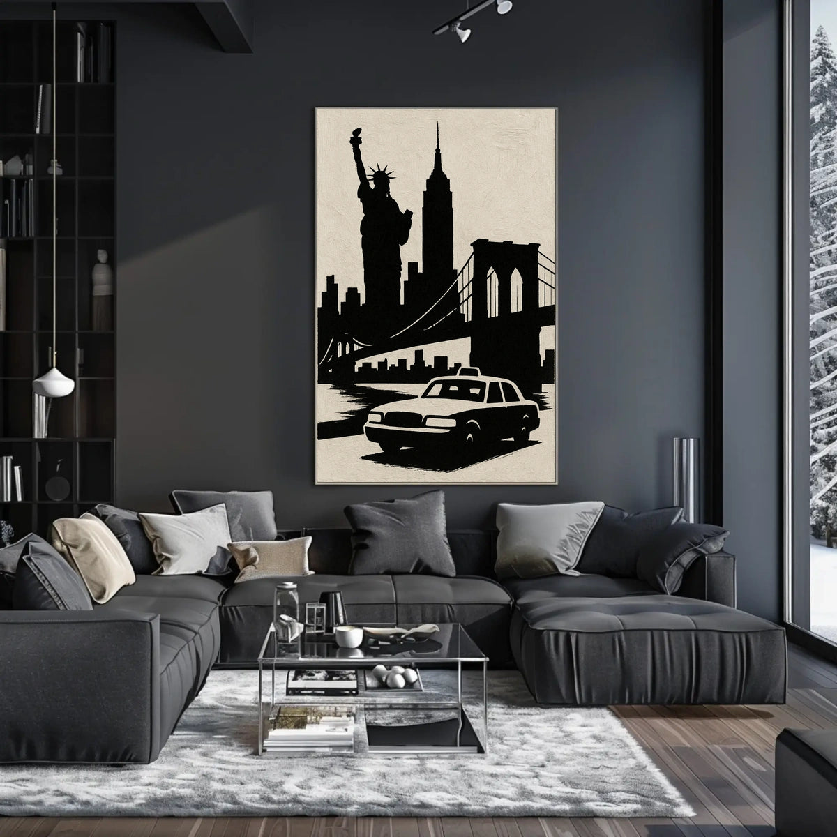 Iconic New York Silhouette Poster