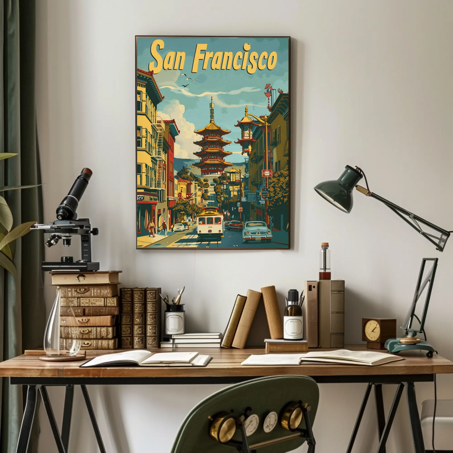 San Francisco Chinatown Vintage Poster