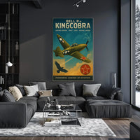 Bell P-6 Kingcobra Aviation Legends Poster