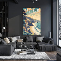Big Sur Scenic Art Travel Poster
