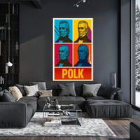 Warhol-Inspired Historical Portrait Pop Art Poster