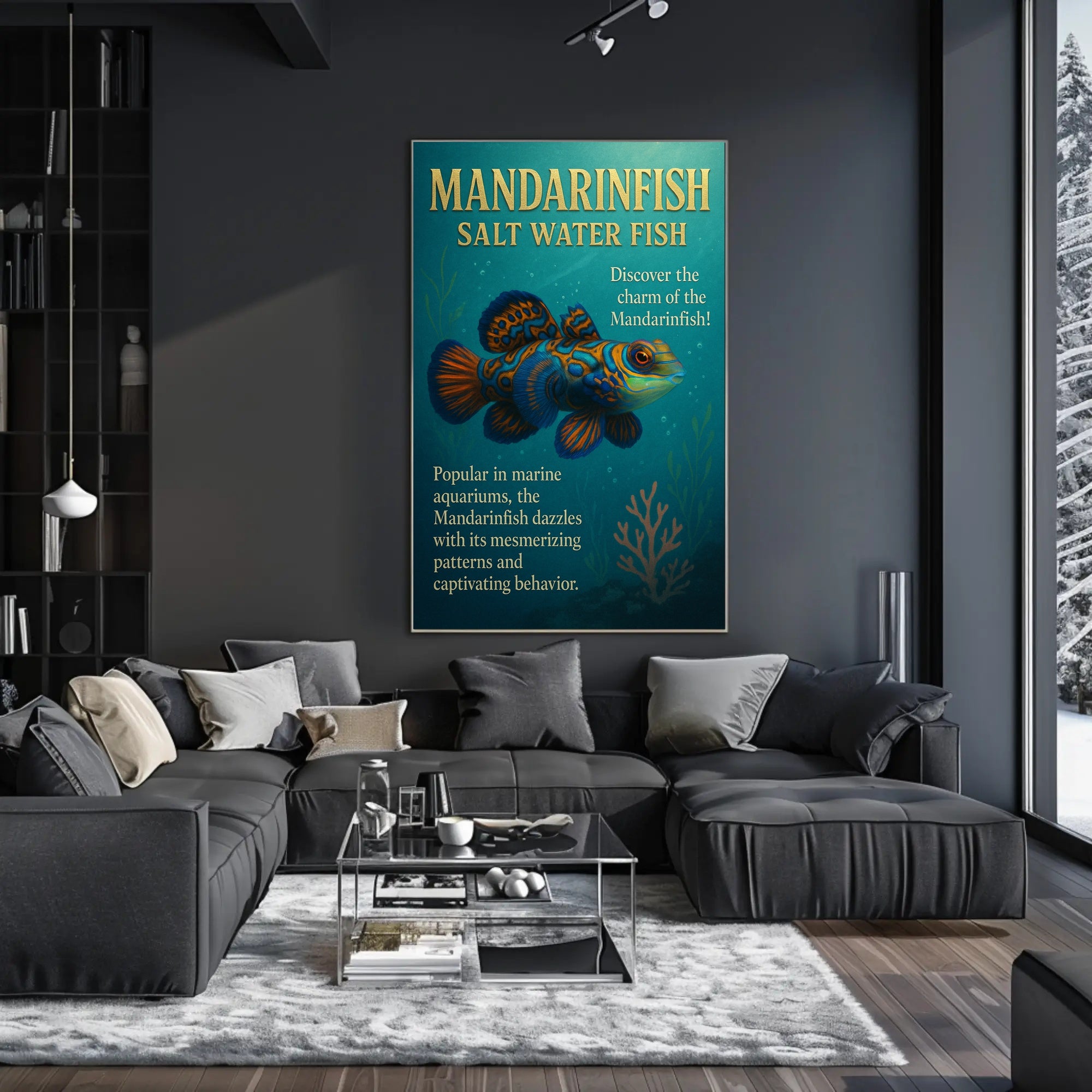 Discover the Charm of the Mandarinfish Poster