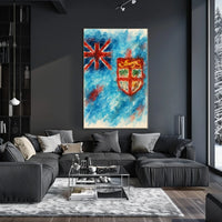 Watercolor Flag Art Poster