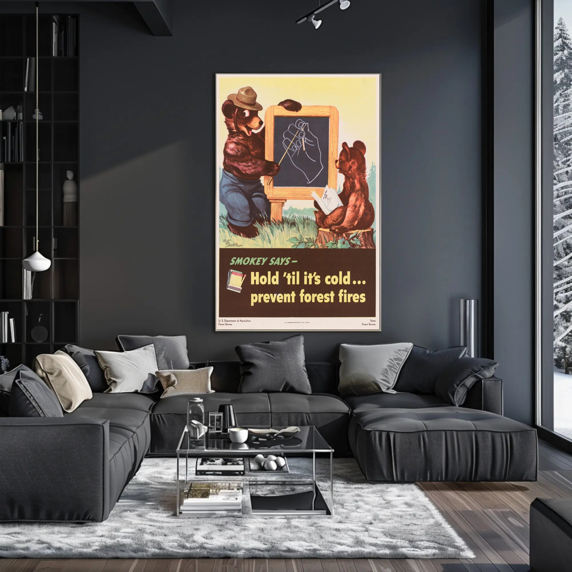Smokey Bear's Fire Safety Reminder Poster PosterGoat
