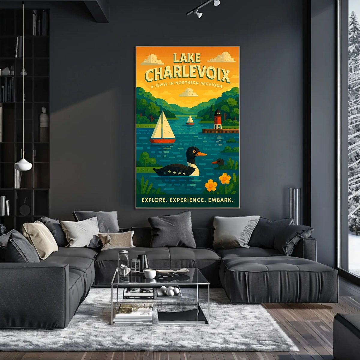 Lake Charlevoix A Jewel In Northern Poster