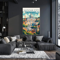 Vatican City's St. Peter's Basilica Travel Poster