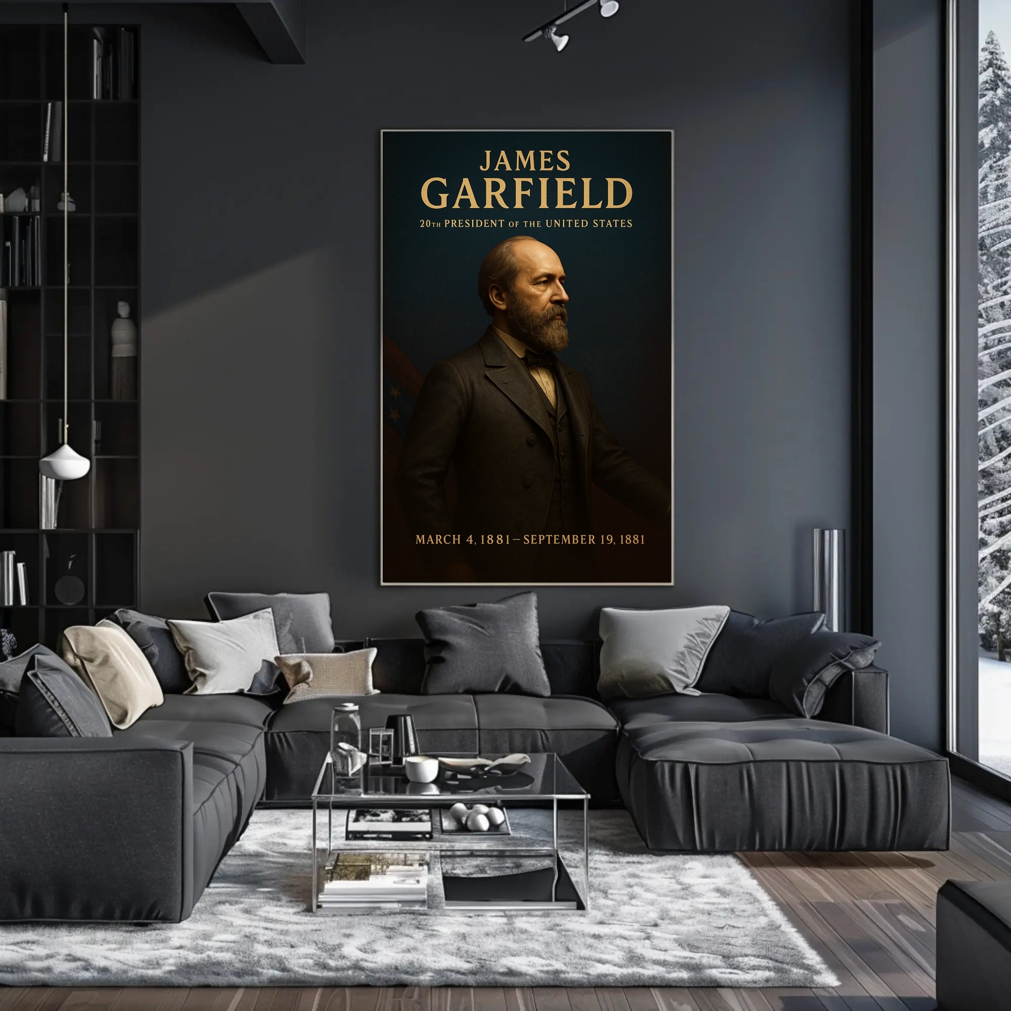 James Garfield 1881 Portrait Historical or Presidential Poster PosterGoat