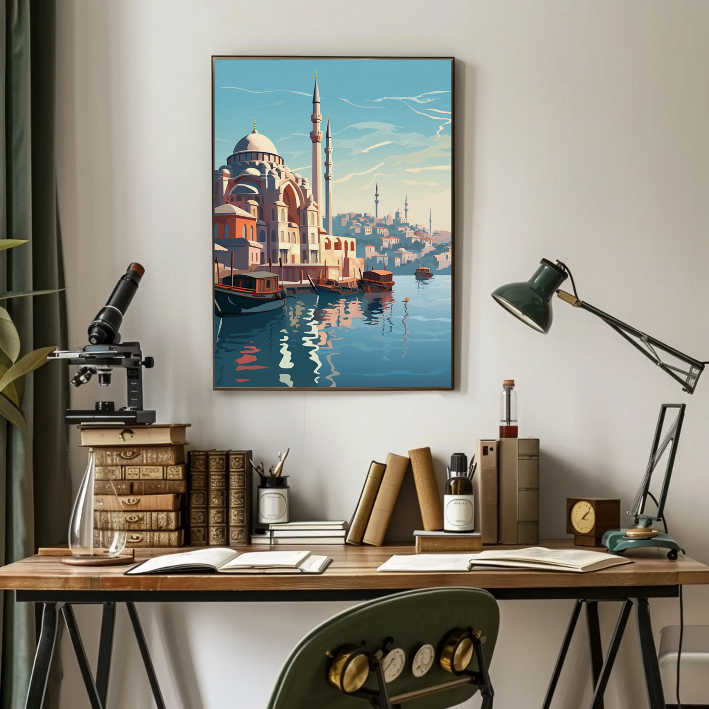 Istanbul Vintage Travel Poster