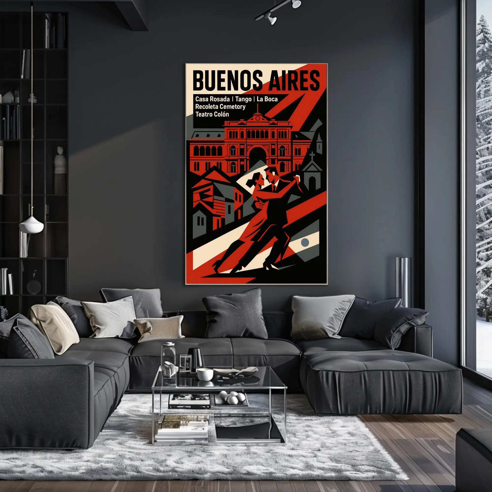 Buenos Aires Highlights Wall Art Print PosterGoat