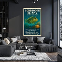 Combtooth Blenny Saltwater Fish Poster Art PosterGoat