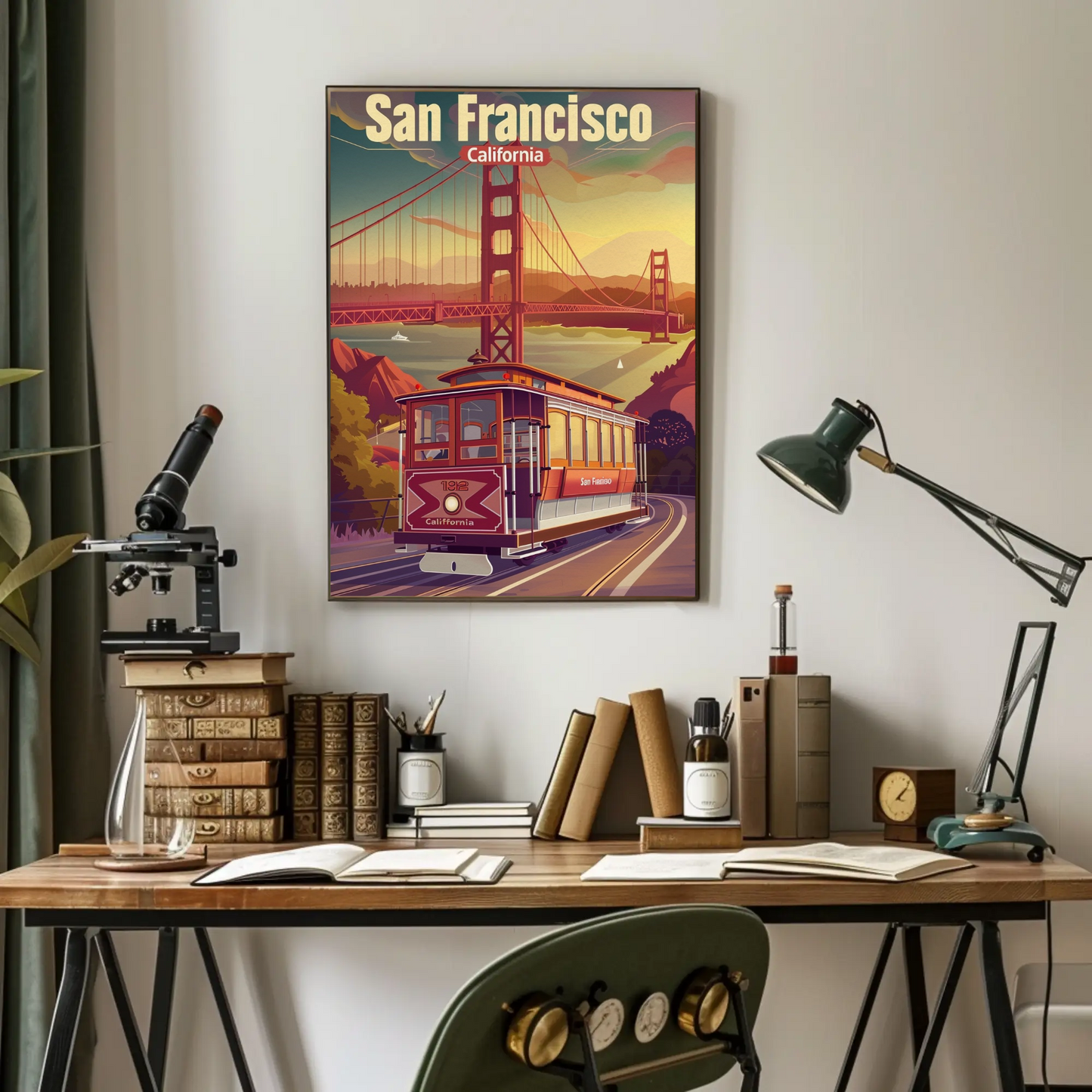San Francisco California Vintage Poster