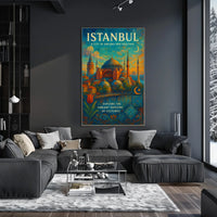 Istanbul City of Dreams Poster Wall Art for Home Decor