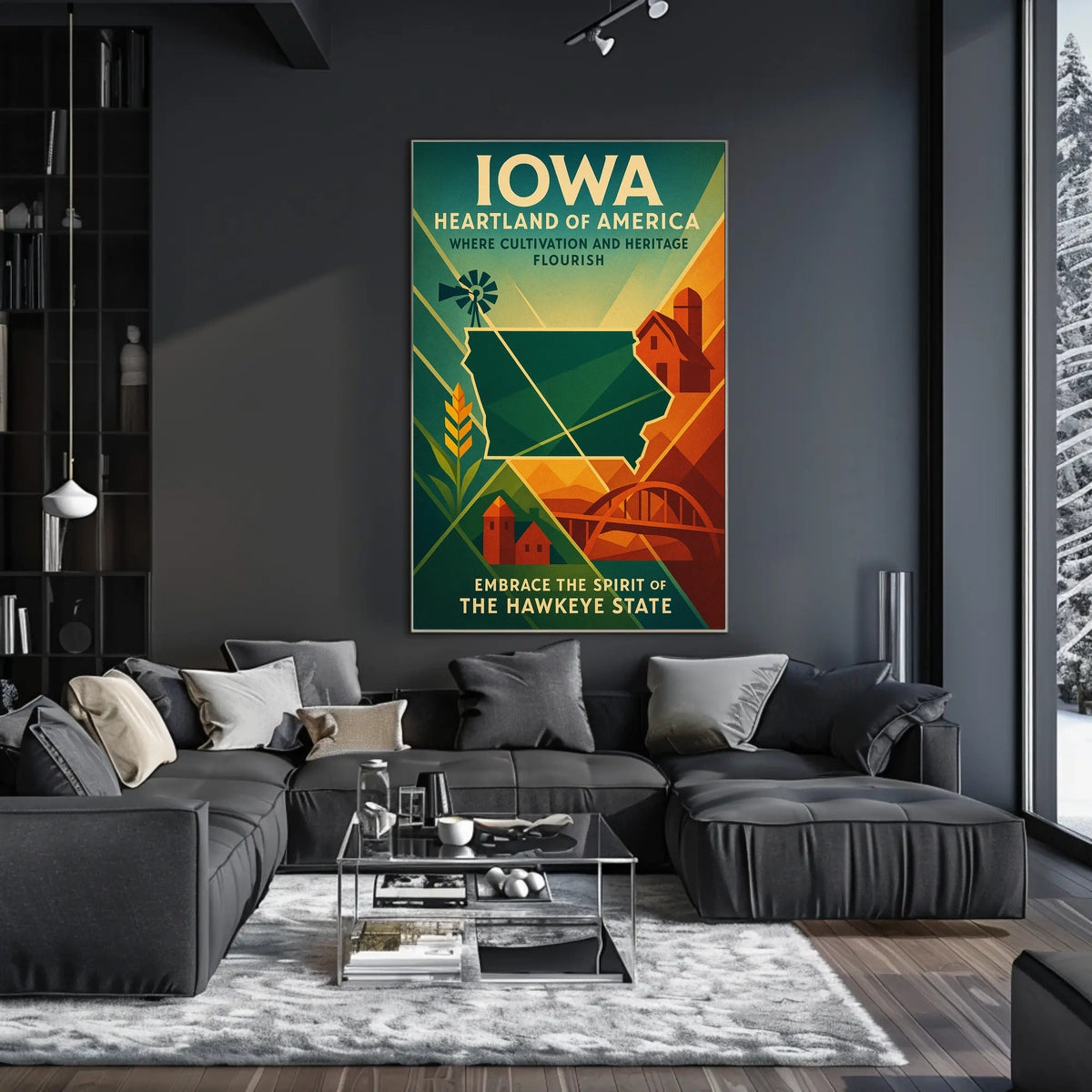 Embrace the Spirit of The Hawkeye State Poster