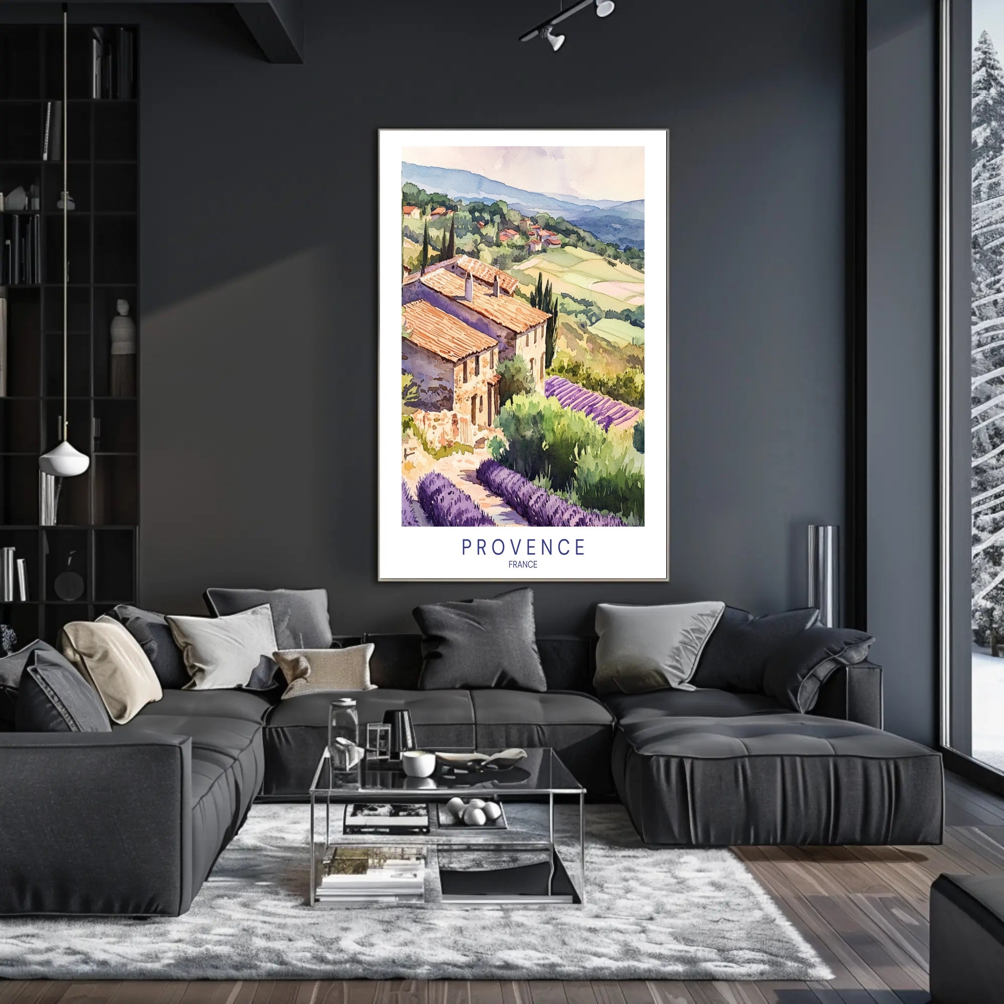 Tranquil Provence Landscape Poster PosterGoat