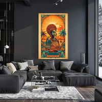 Radiant Serenity: Tranquil Sunset Harmony Poster