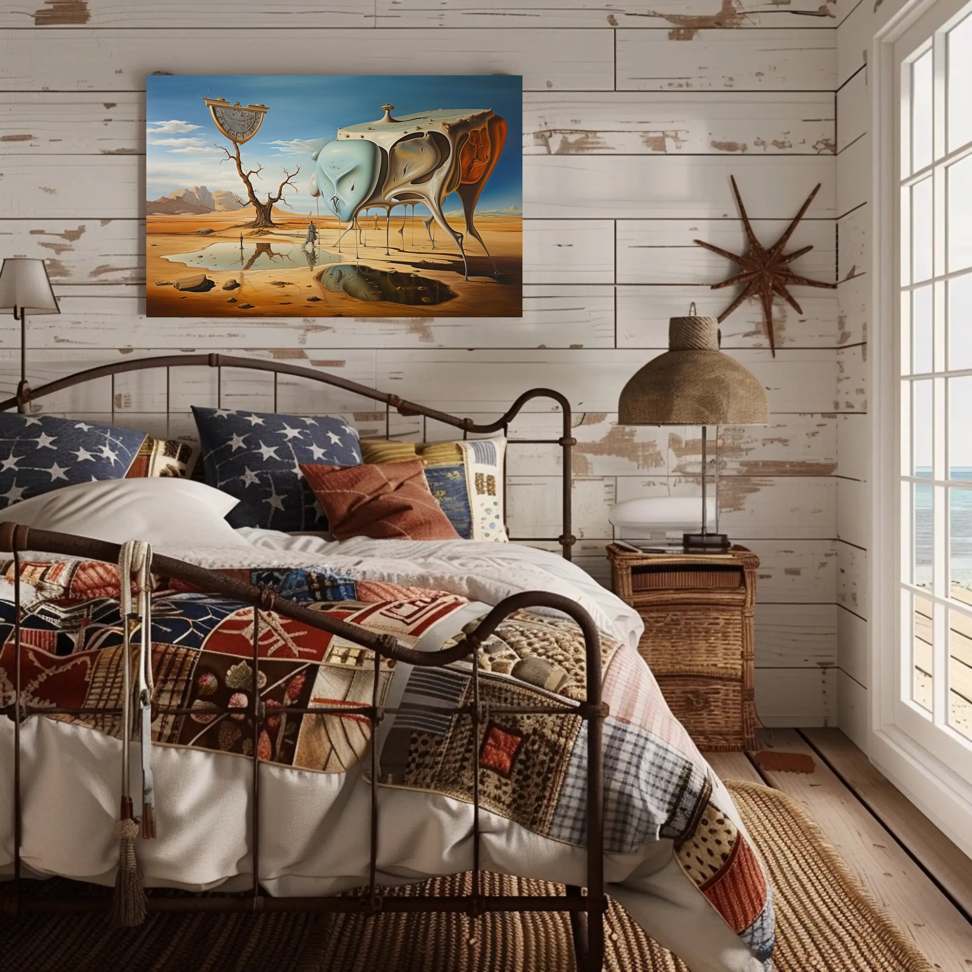 Surreal Dreamscape in a Desert Artistic Poster