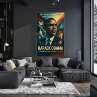 Obama Era Presidential Portrait Art Poster