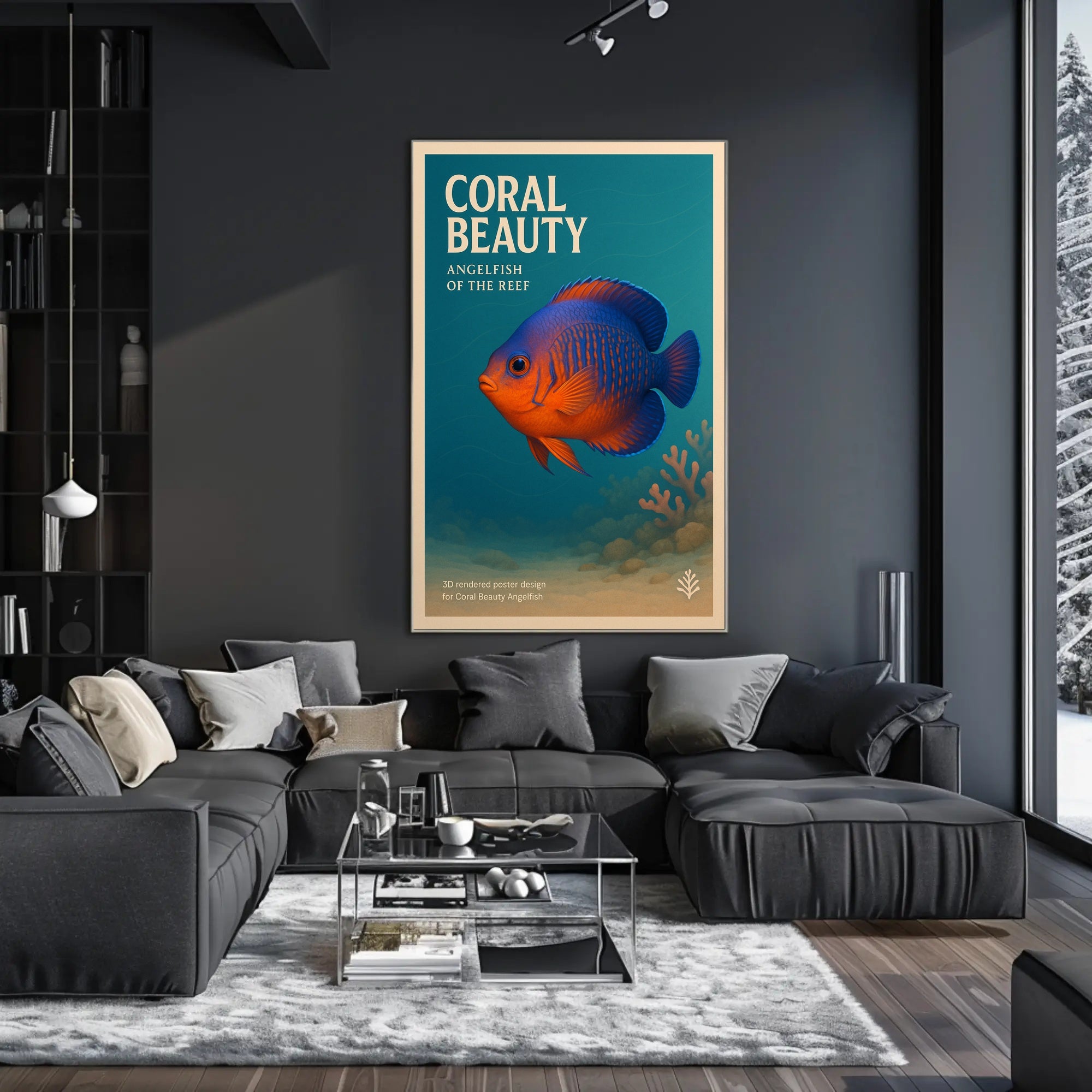 Coral Beauty Angelfish of the Reef Poster PosterGoat
