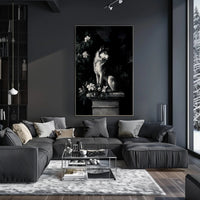 Majestic Husky in Nature Dog Breed Poster PosterGoat