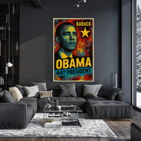 Barack Obama 44th President of the United States Graffiti Pop Art Poster