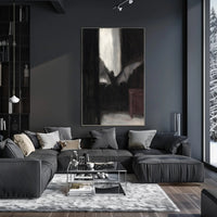 Dark Bat Window: Eerie Gothic Artistic Poster PosterGoat