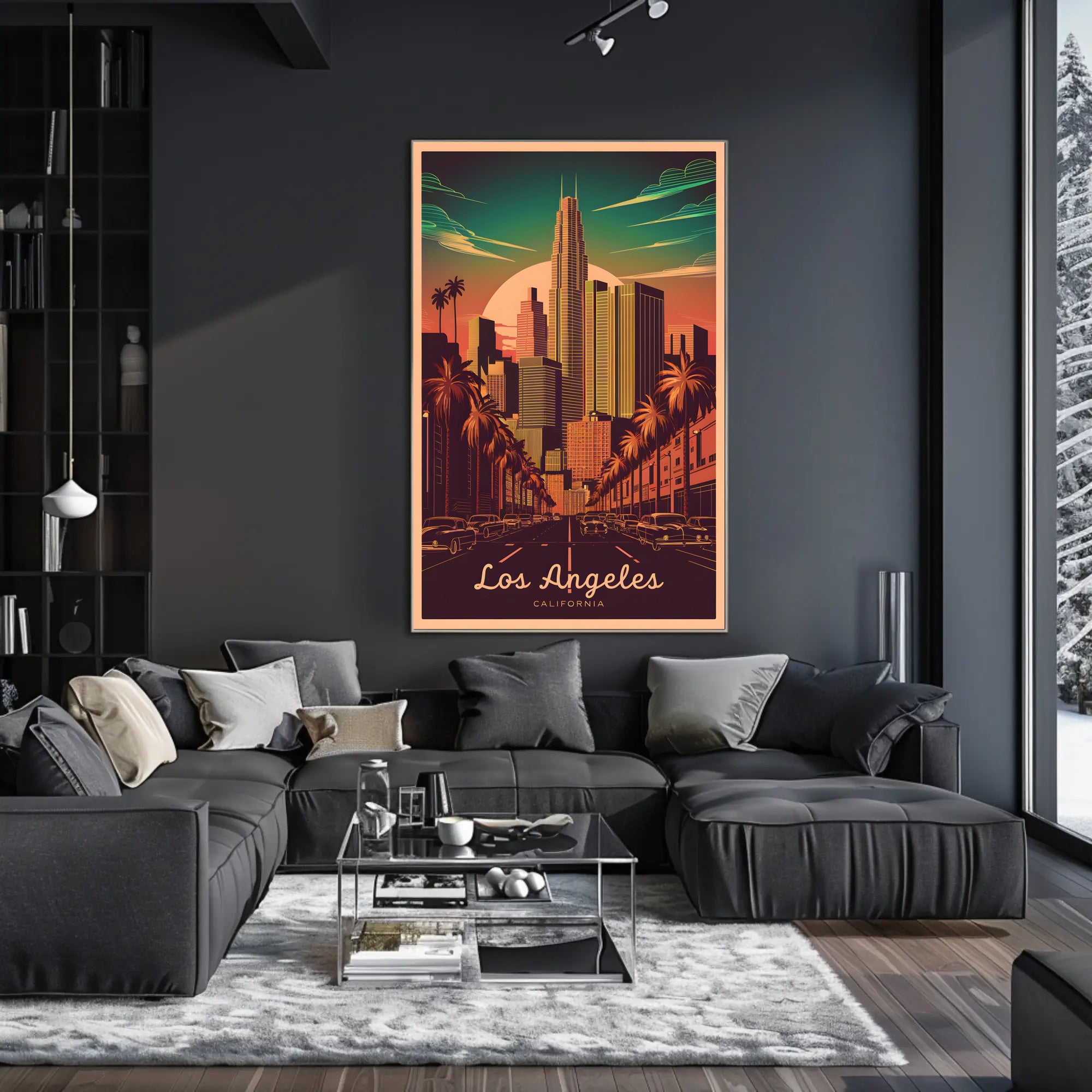 Los Angeles Cityscape Poster