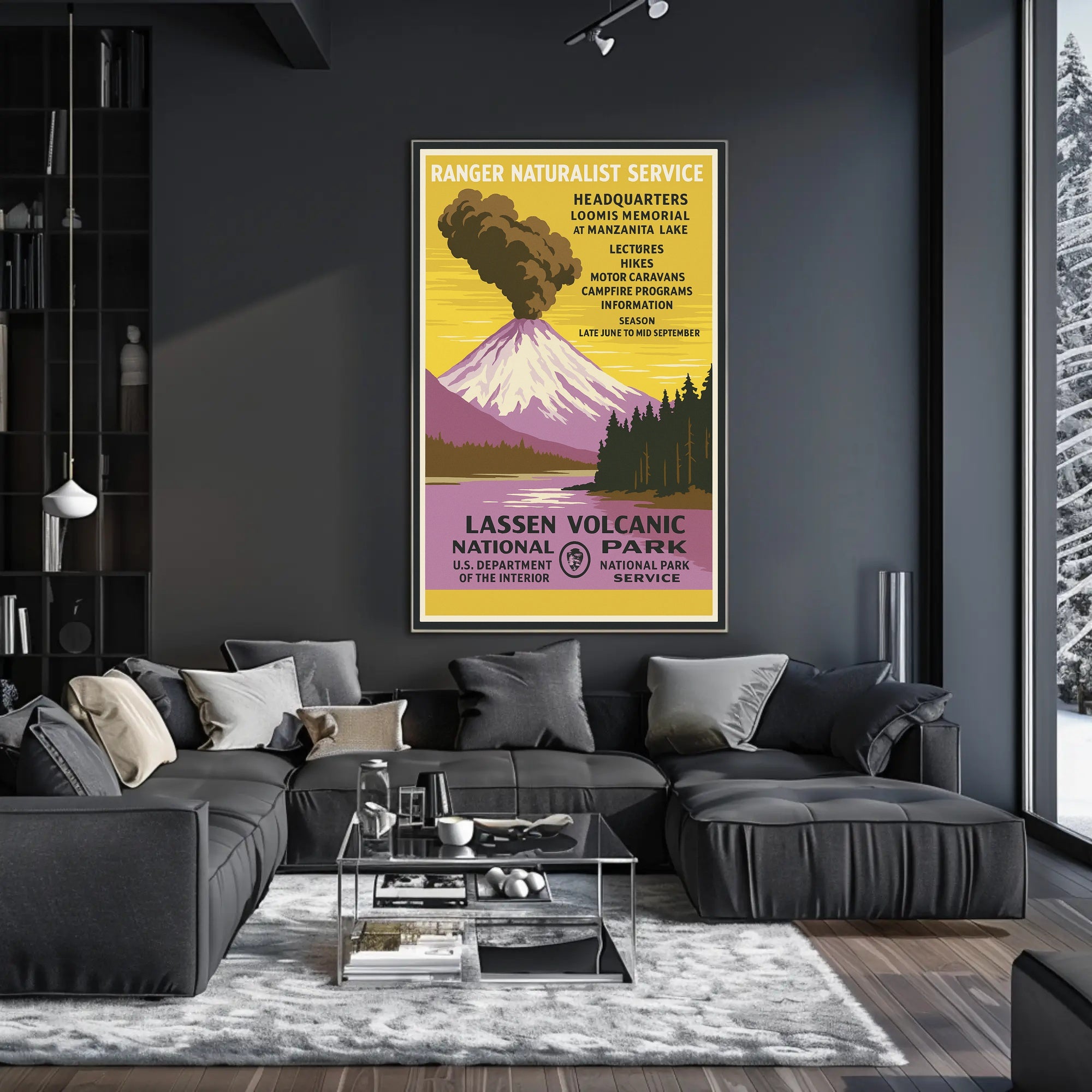 Explore Lassen Volcanic National Park Poster PosterGoat