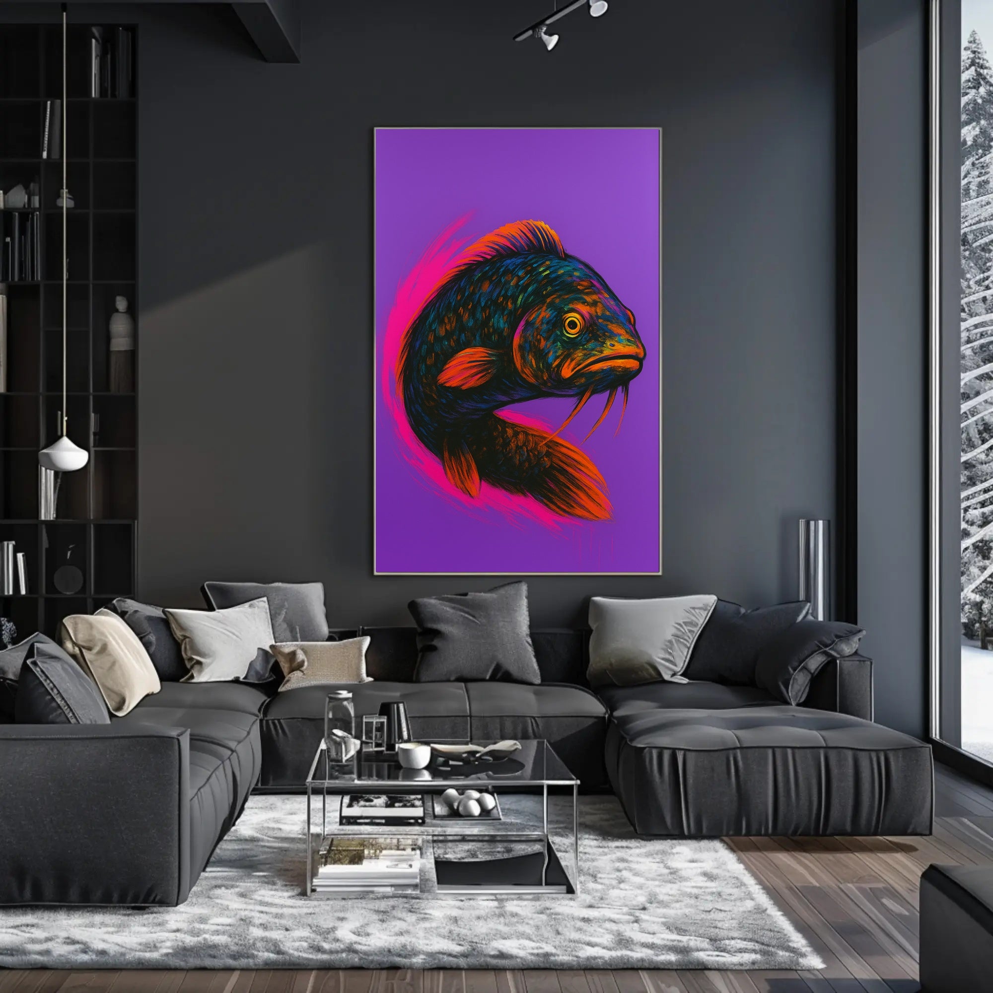 Vibrant Fish Portrait Poster