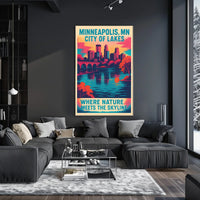 Minneapolis, MN City of Lakes Poster