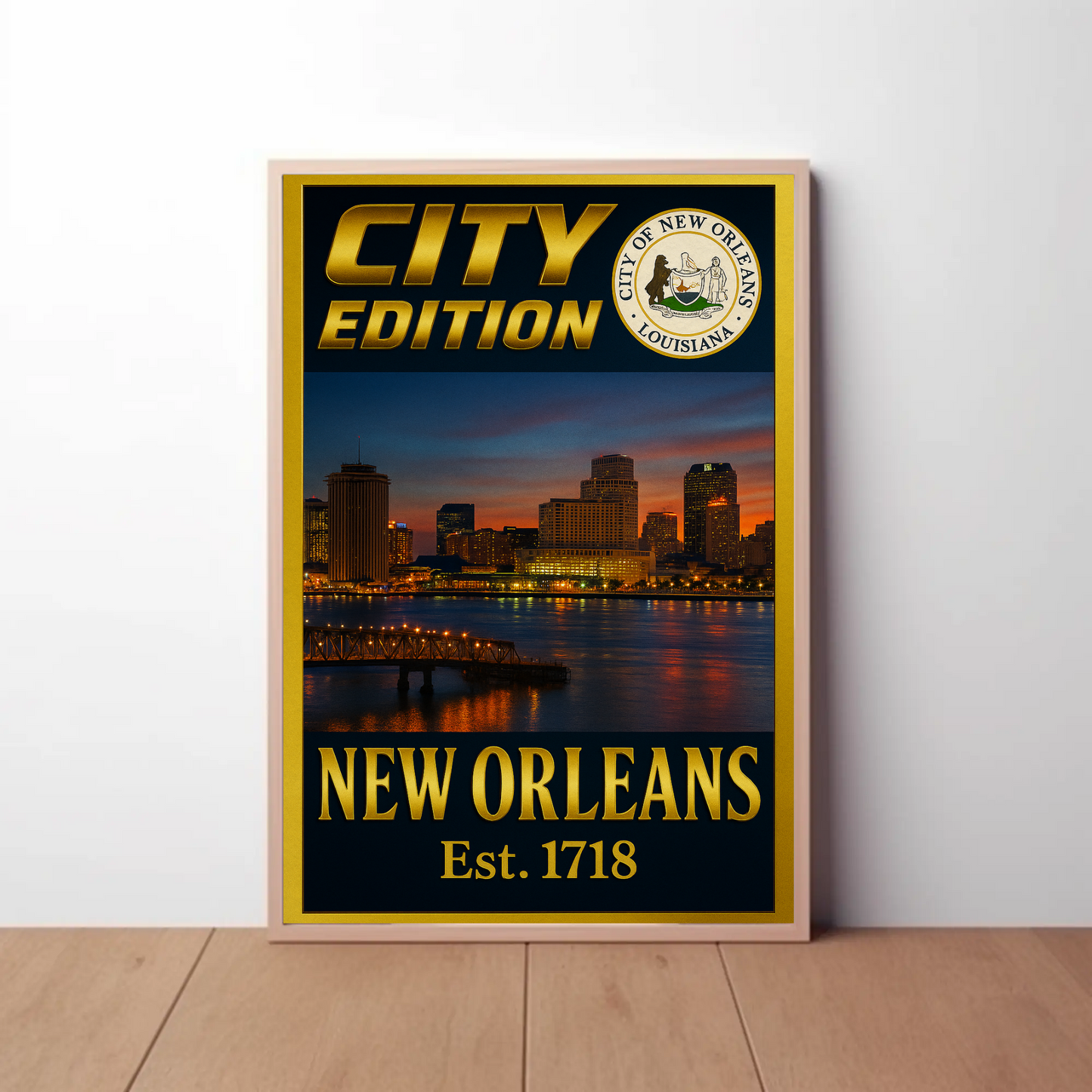 New Orleans City Edition Travel Poster