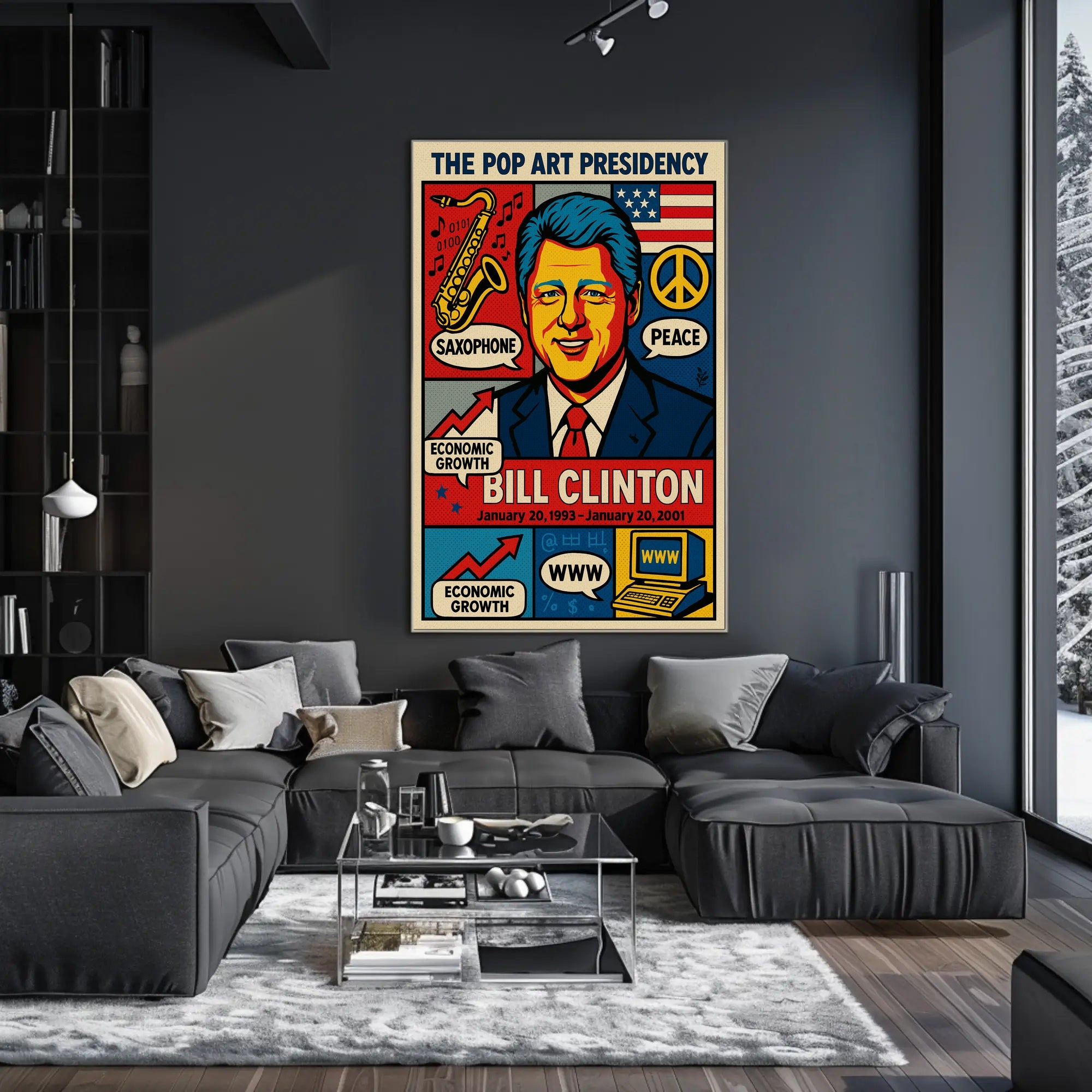 Bill Clinton The Pop Art Presidency Poster