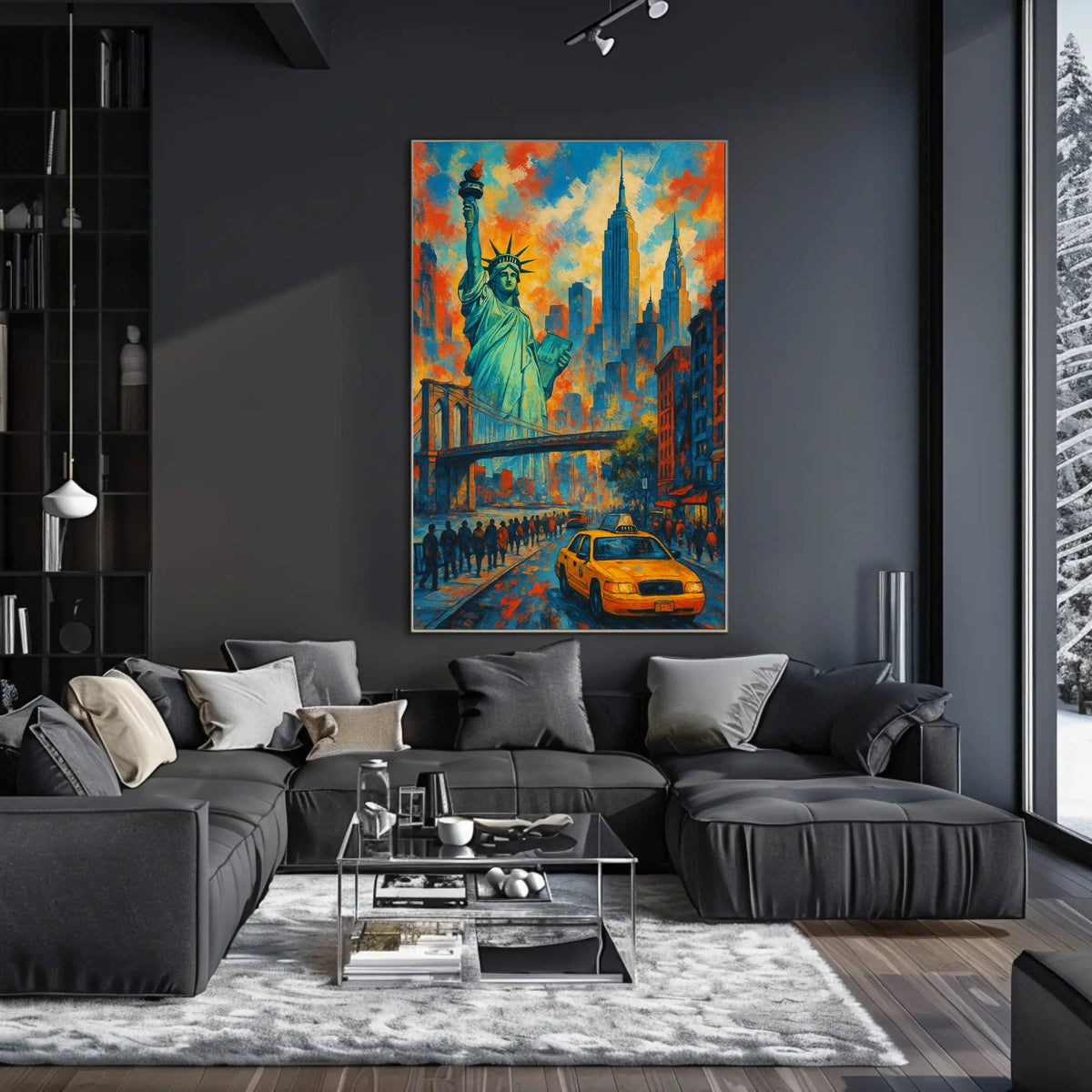 City of Dreams New York Skyline Art Print