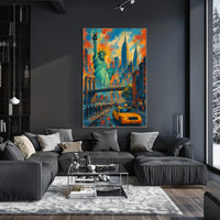 City of Dreams New York Skyline Art Print