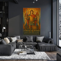 St. Michael Archangel Religious Art Fantasy Mythology Poster