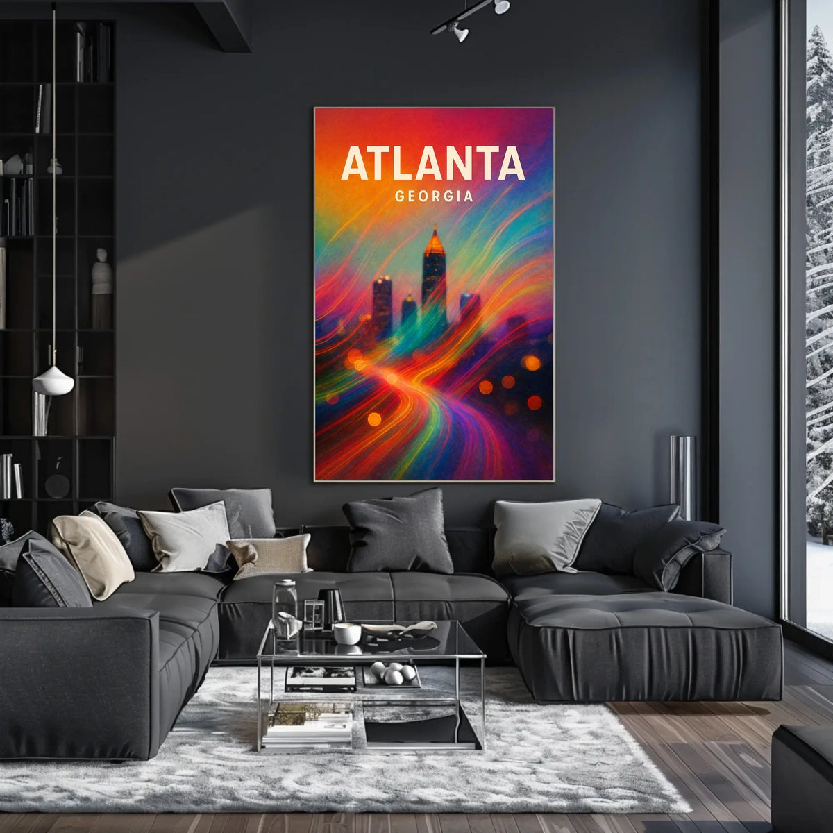Atlanta, Georgia Vibrant Cityscape Poster