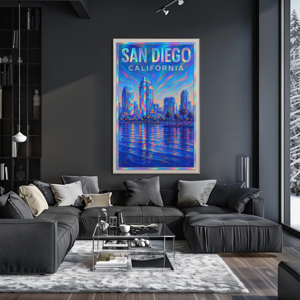 San Diego Skyline Poster