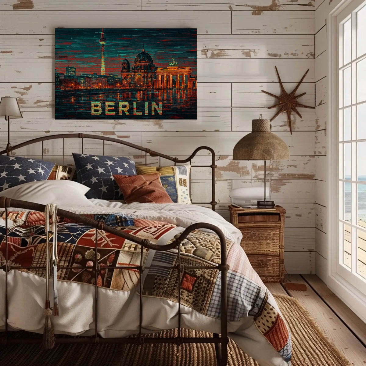 Berlin Skyline Art Poster