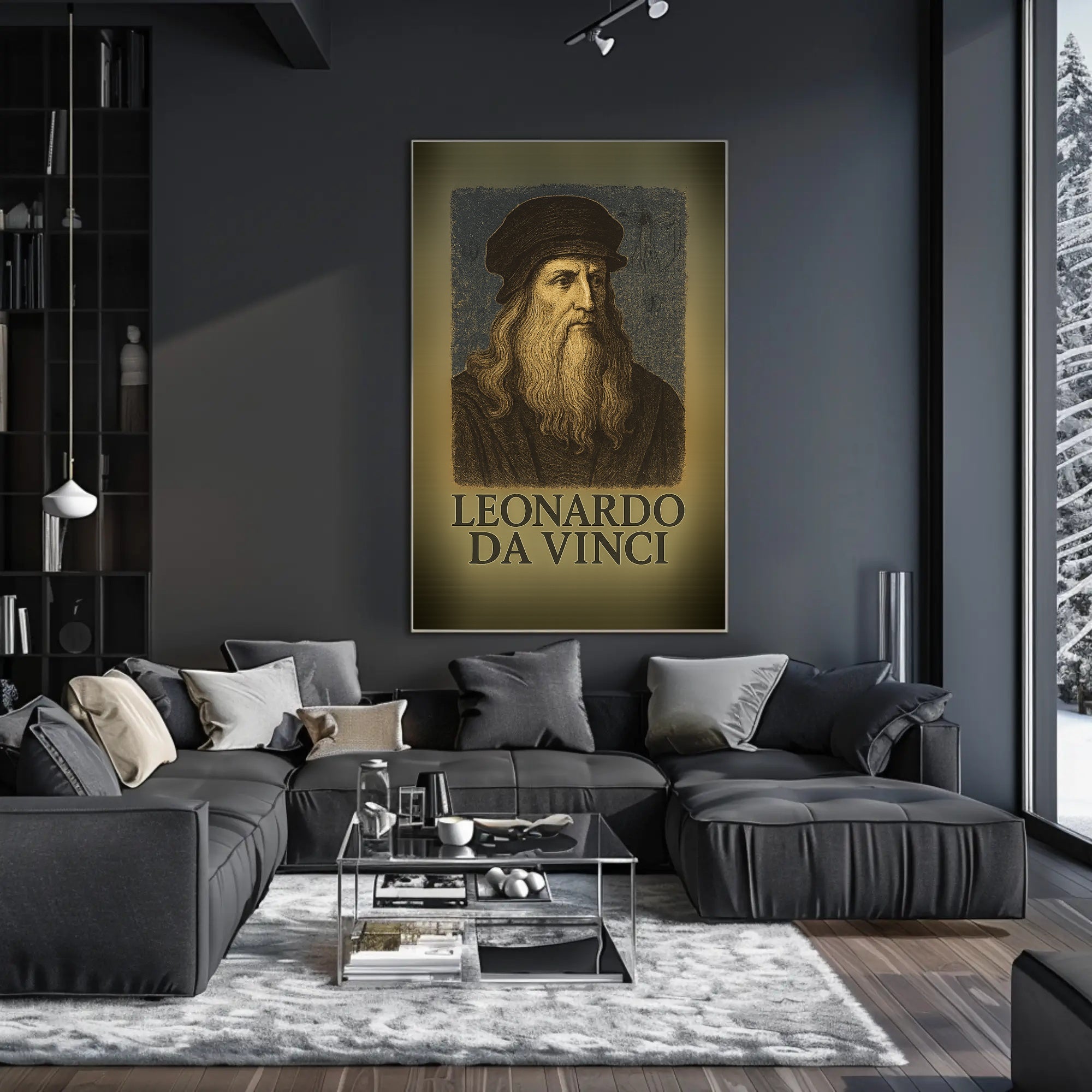 Leonardo da Vinci Renaissance Icon Poster PosterGoat