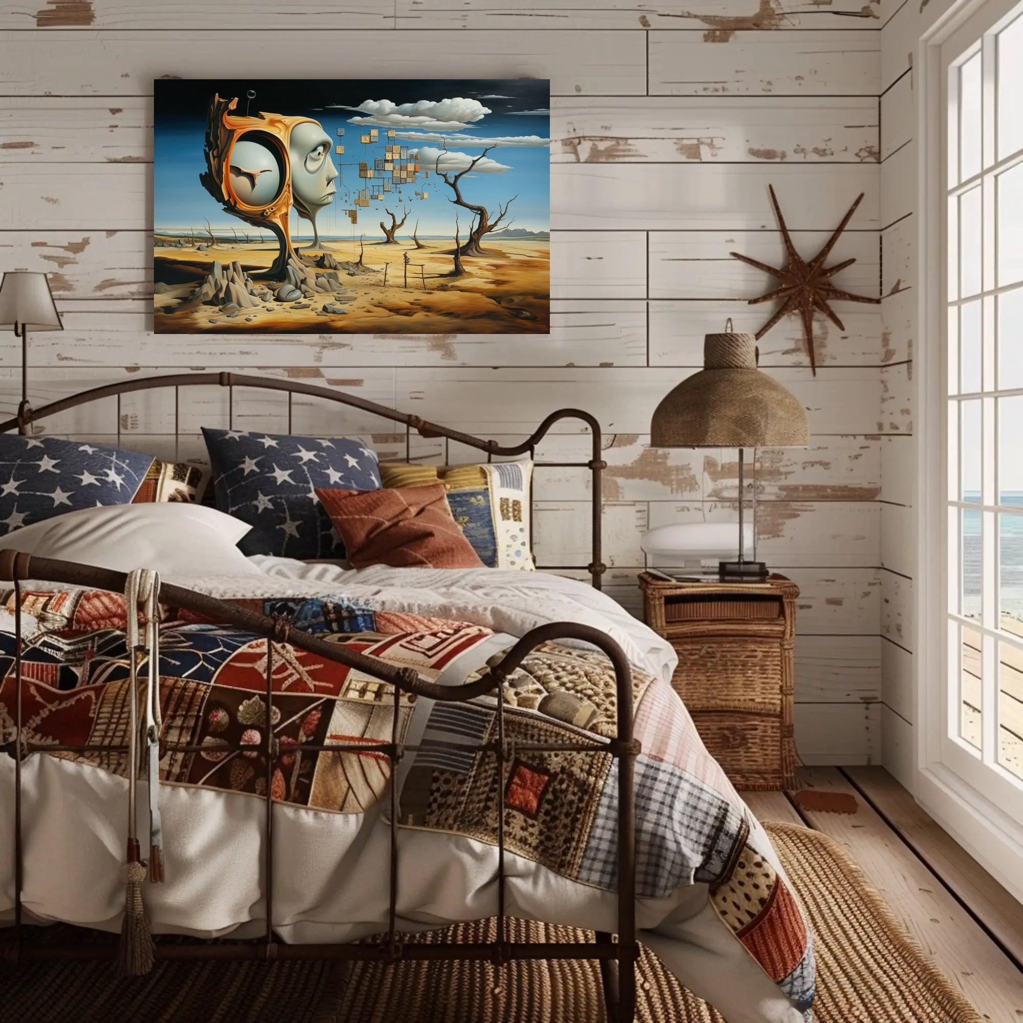 Dreamlike Surrealism: Fusion of Nature and Form Poster