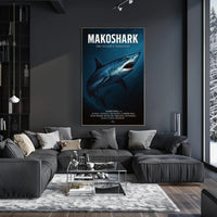 Makoshark The Oceans Predator Poster PosterGoat