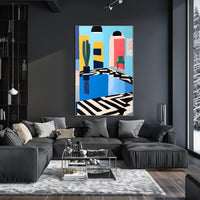 Modern Interior Abstraction Poster Wall Art