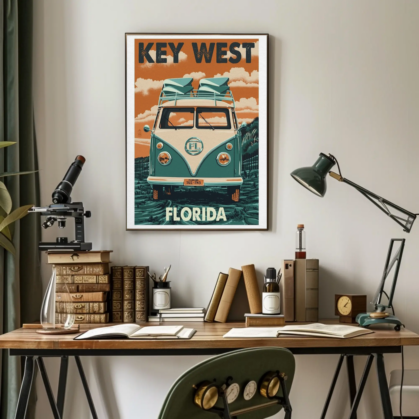 Key West Vintage Poster Florida Road Trip
