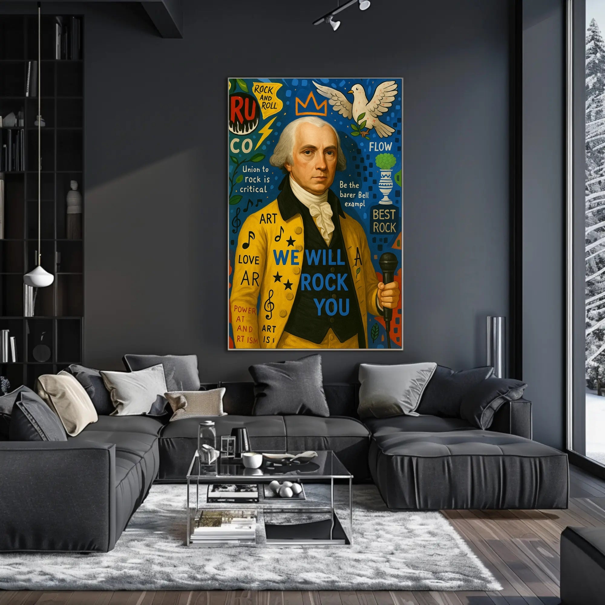 Historical Music Figure Vibrant Art Poster - Pop Culture Poster