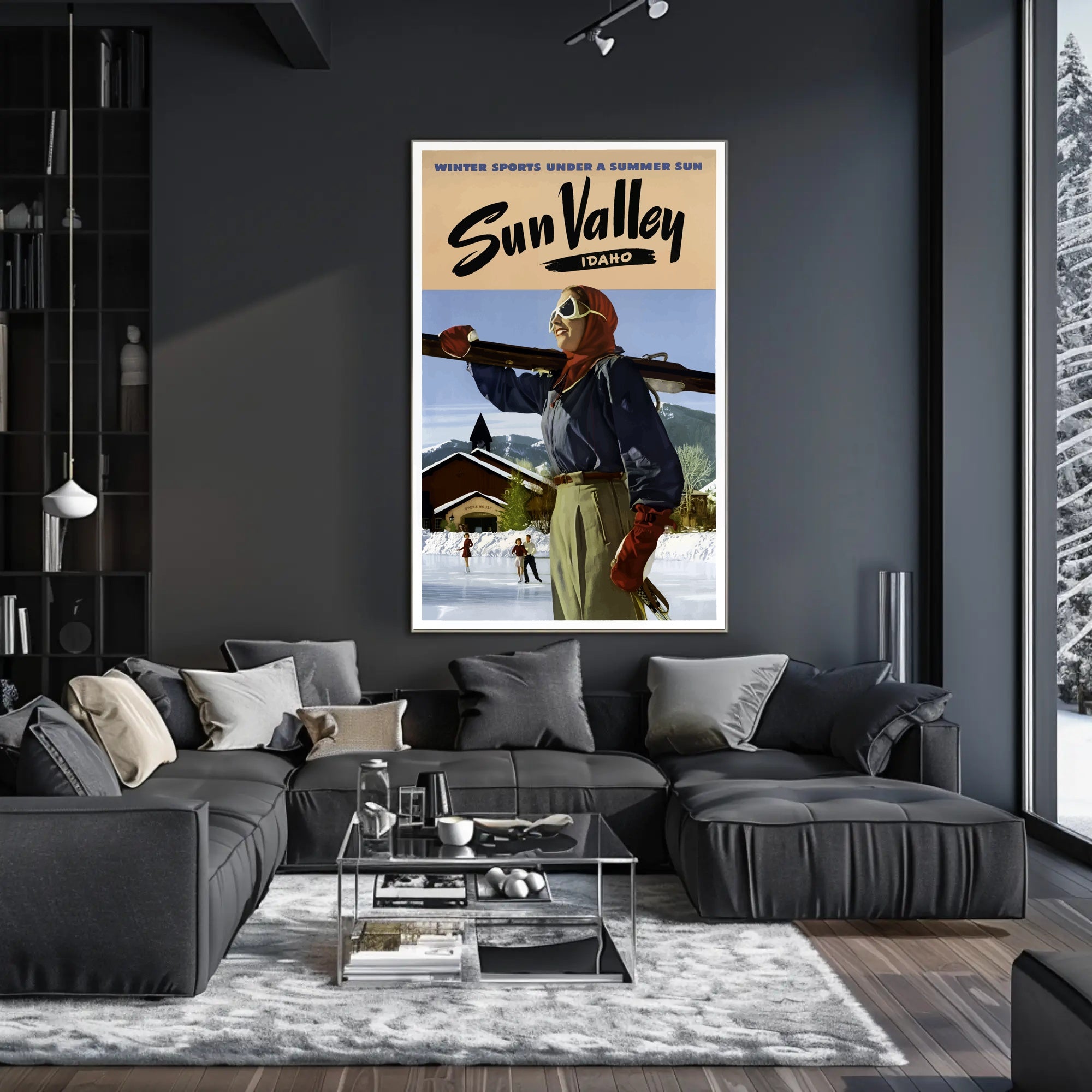 Winter Sports Under a Summer Sun Poster PosterGoat