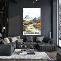 Gates of the Arctic Watercolor Wall Art Poster