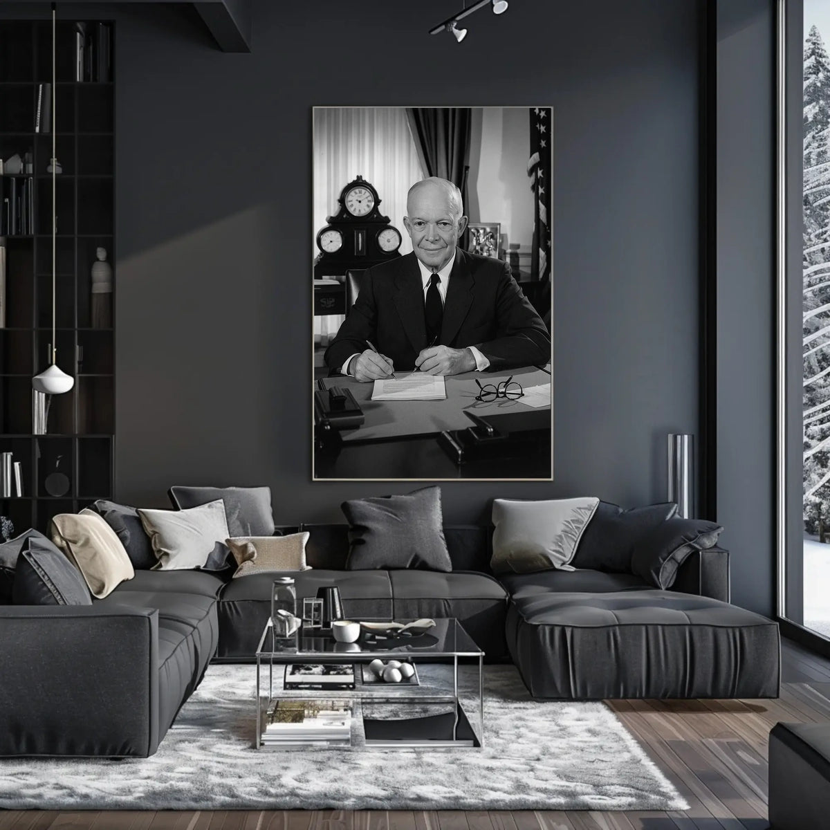 Presidential Portrait in the Oval Office – Dwight D. Eisenhower Poster