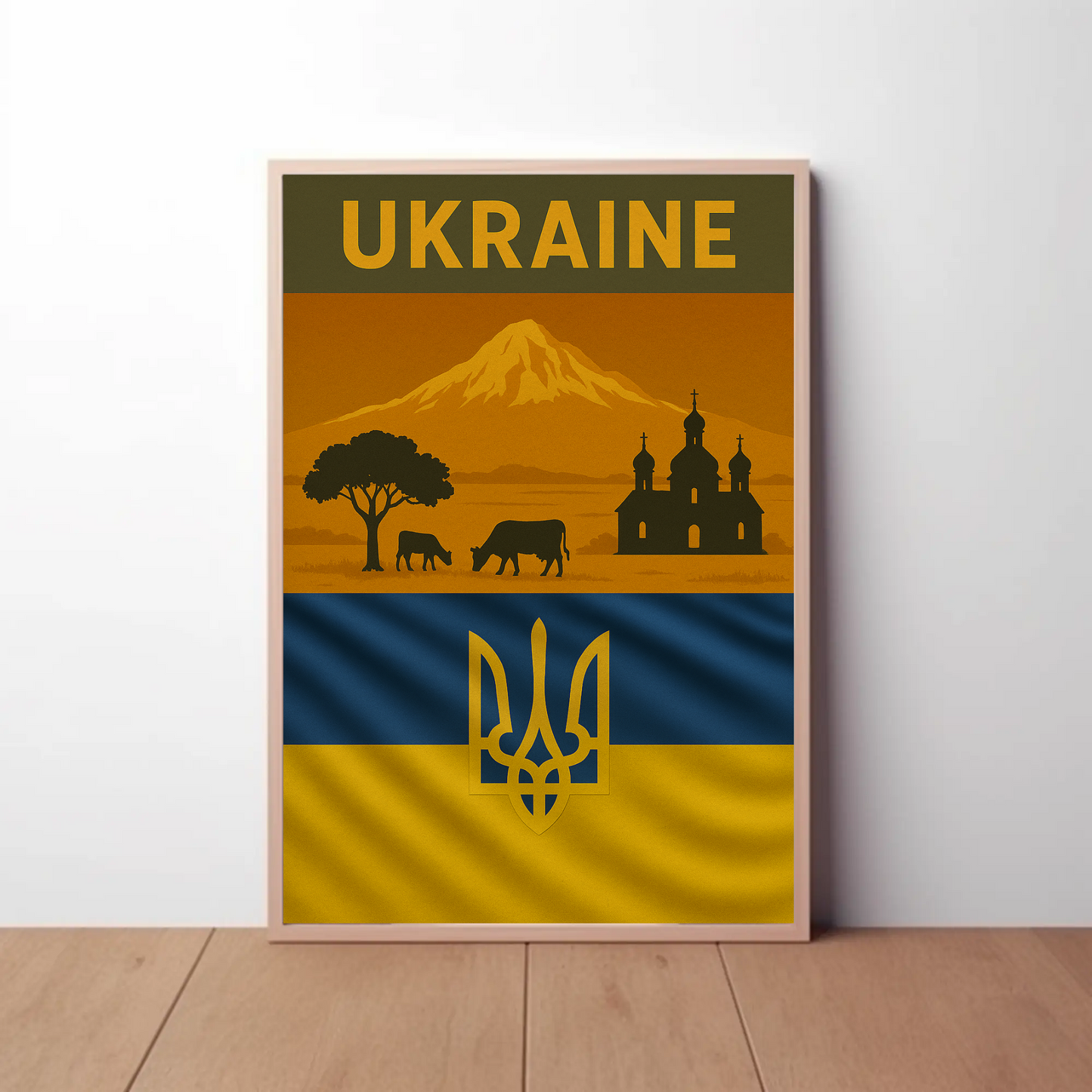 Explore Ukraine's Timeless Beauty with Vintage Travel Poster