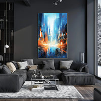 Futuristic Cityscape Poster